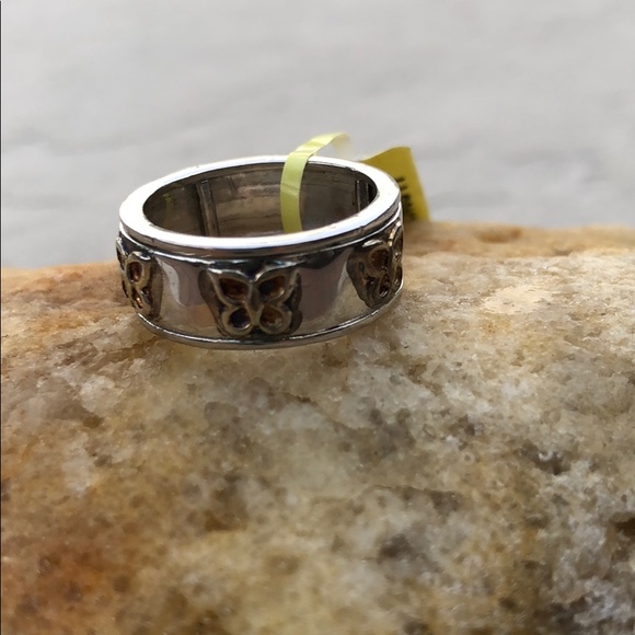 STERLING SILVER BUTTERFLY RING SIZE 6 - Picture 9 of 10